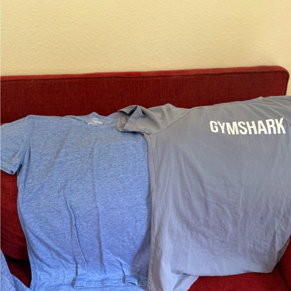 Gymshark Light Gray Logo Crew Tee